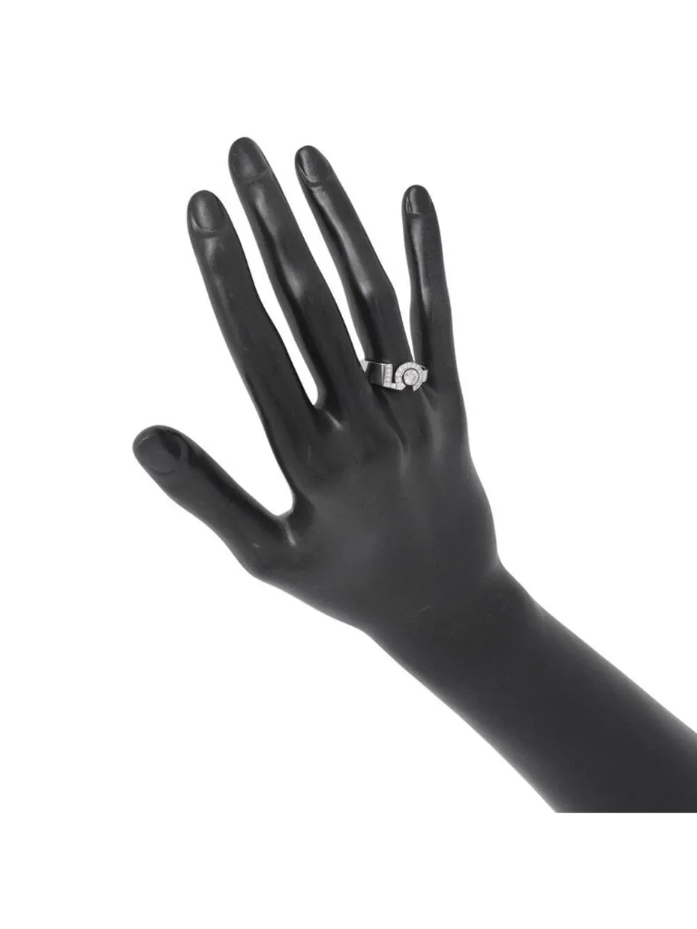Chanel Ring Eternal No. 5 Diamond Center Stone 18K White Gold